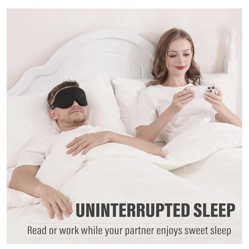 YIVIEW Sleeping Eye Masks 2pcs-Complete Light Blocking 3D Sleeping Eye Masks - Picture 8 of 10